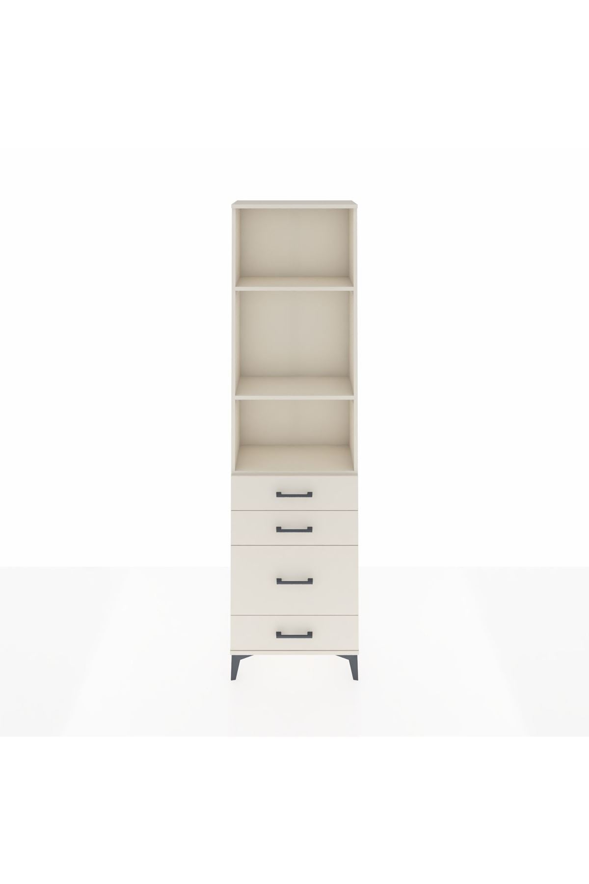 Arges Dolap 3 Raflı 4 Çekmeceli 60x30x221 - S29M063V1A