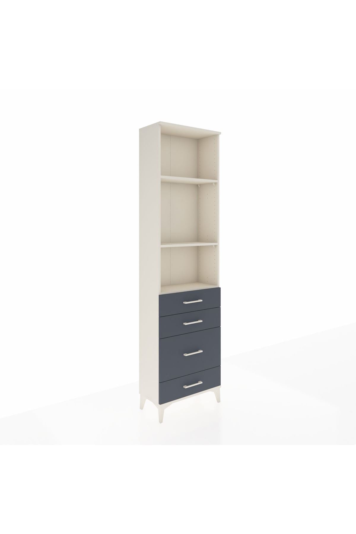 Arges Dolap 3 Raflı 4 Çekmeceli 60x30x221 - S29M063V2A