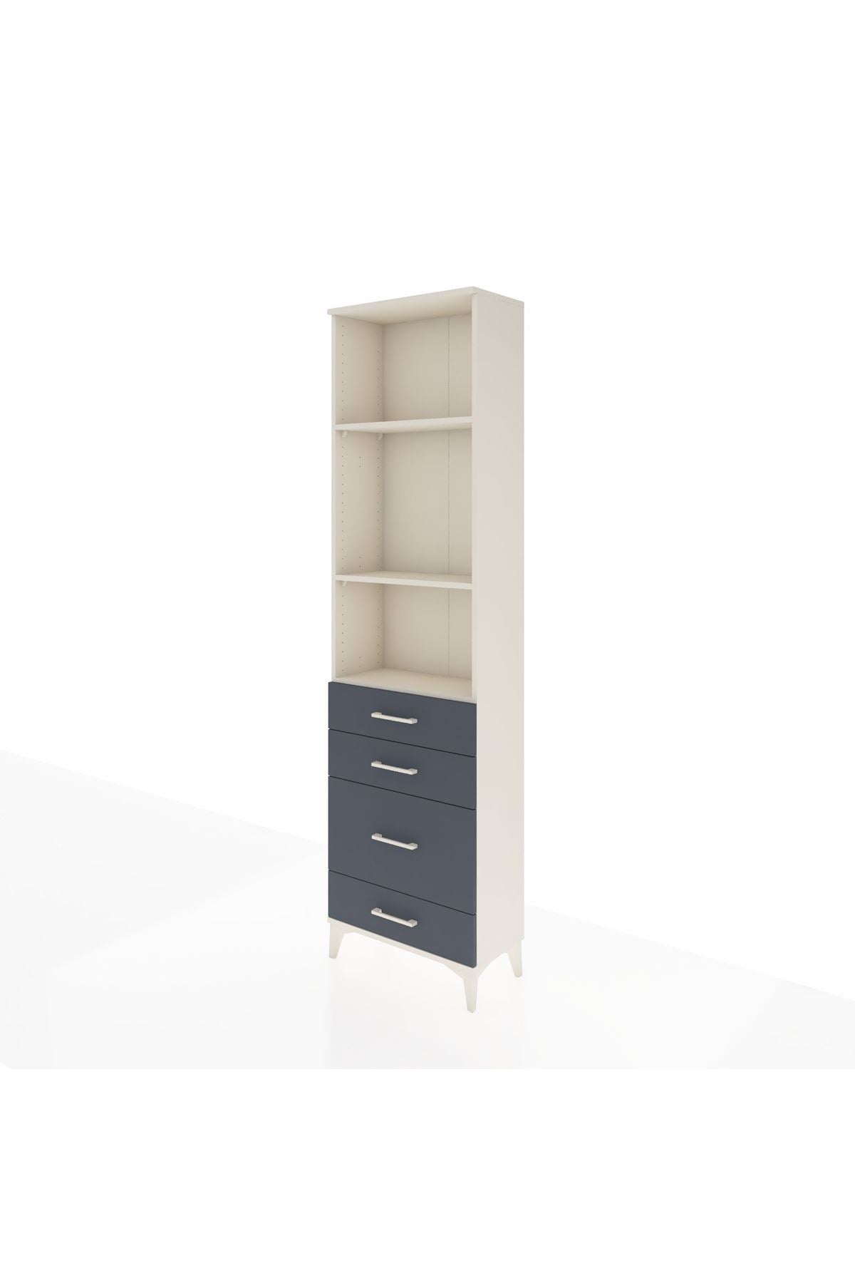 Arges Dolap 3 Raflı 4 Çekmeceli 60x30x221 - S29M063V2A
