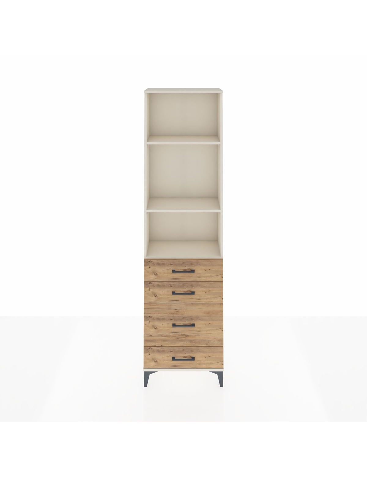 Arges Dolap 3 Raflı 4 Çekmeceli 60x30x221 - S29M063V3A