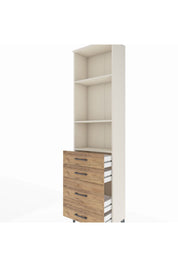 Arges Dolap 3 Raflı 4 Çekmeceli 60x30x221 - S29M063V3A