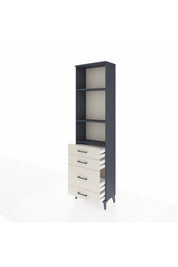 Arges Dolap 3 Raflı 4 Çekmeceli 60x30x221 - S29M063V4A
