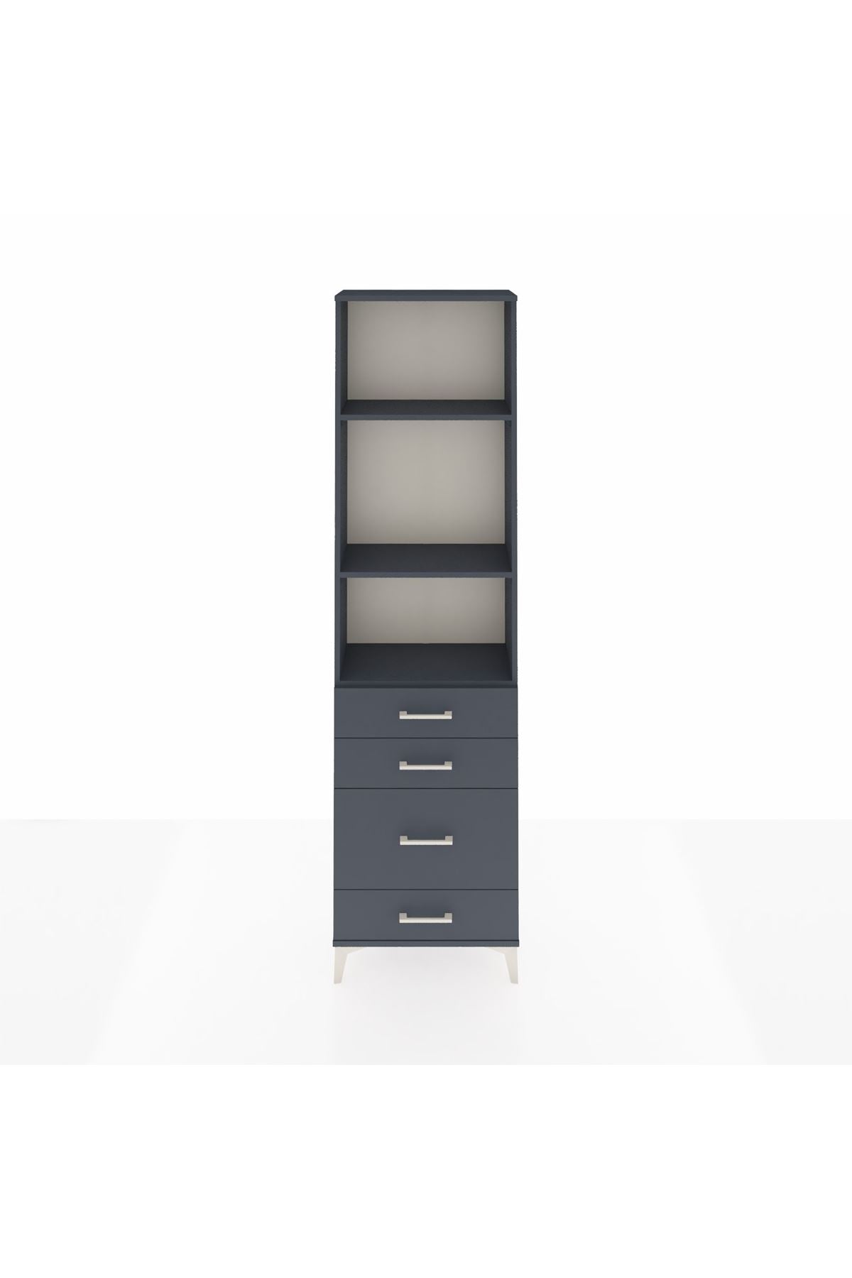 Arges Dolap 3 Raflı 4 Çekmeceli 60x30x221 - S29M063V5A