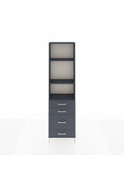 Arges Dolap 3 Raflı 4 Çekmeceli 60x30x221 - S29M063V5A