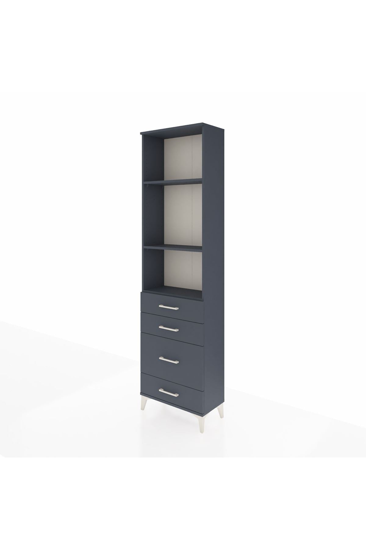 Arges Dolap 3 Raflı 4 Çekmeceli 60x30x221 - S29M063V5A