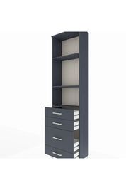 Arges Dolap 3 Raflı 4 Çekmeceli 60x30x221 - S29M063V5A