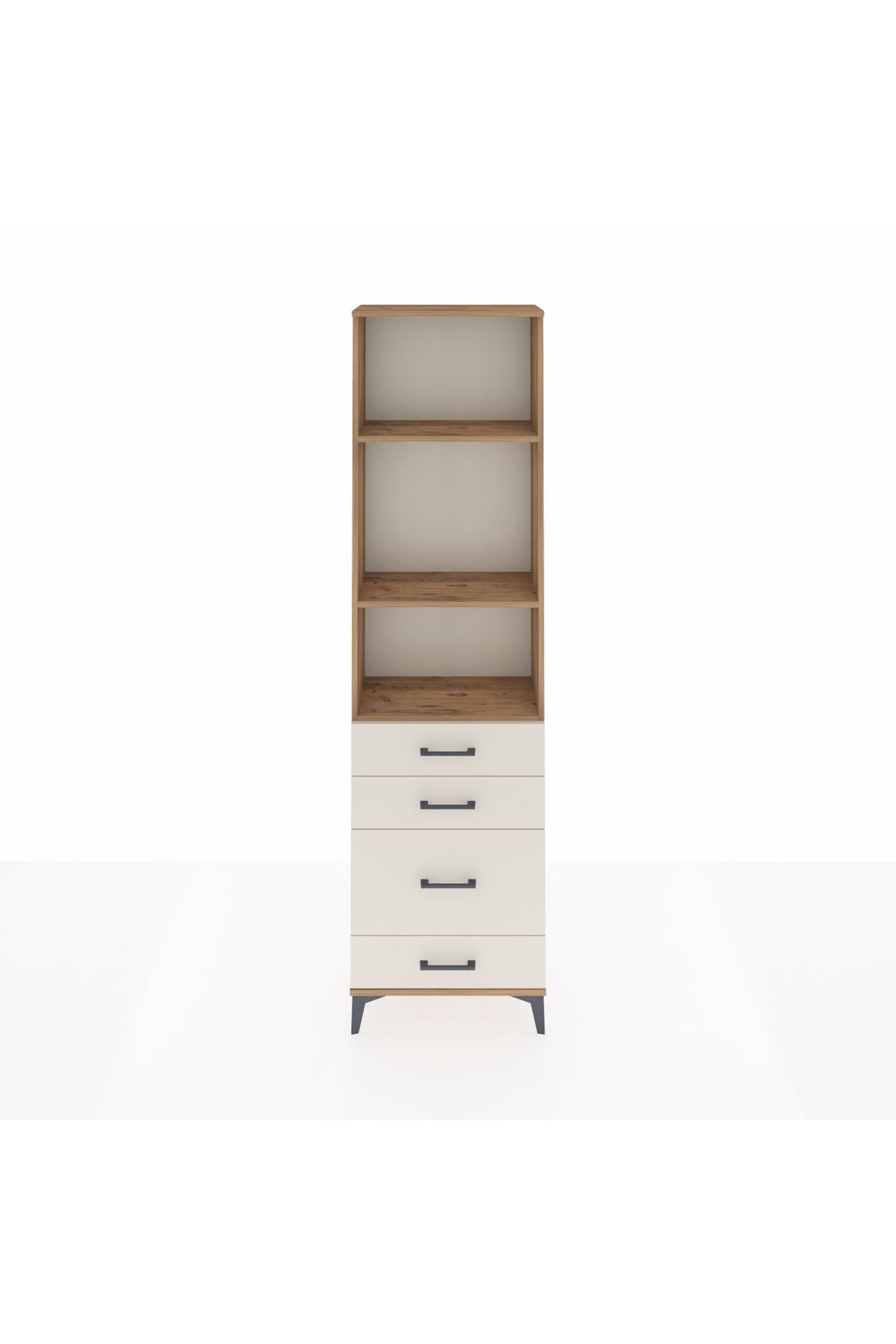 Arges Dolap 3 Raflı 4 Çekmeceli 60x30x221 - S29M063V7A