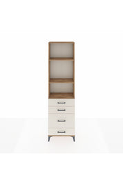 Arges Dolap 3 Raflı 4 Çekmeceli 60x30x221 - S29M063V7A