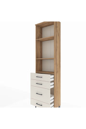 Arges Dolap 3 Raflı 4 Çekmeceli 60x30x221 - S29M063V7A