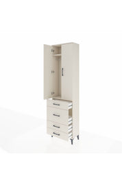 Arges Dolap 2 Raflı 4 Çekmeceli Tek Askılı 60x30x221 - S29M064V1A