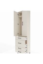 Arges Dolap 2 Raflı 4 Çekmeceli Tek Askılı 60x30x221 - S29M064V1A