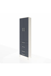 Arges Dolap 2 Raflı 4 Çekmeceli Tek Askılı 60x30x221 - S29M064V2A
