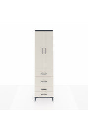 Arges Dolap 2 Raflı 4 Çekmeceli Tek Askılı 60x30x221 - S29M064V4A