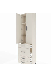 Arges Dolap 3 Raflı 4 Çekmeceli 2 Kapaklı 60x30x221 - S29M065V1A