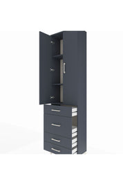 Arges Dolap 3 Raflı 4 Çekmeceli 2 Kapaklı 60x30x221 - S29M065V5A
