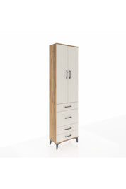 Arges Dolap 3 Raflı 4 Çekmeceli 2 Kapaklı 60x30x221 - S29M065V7A