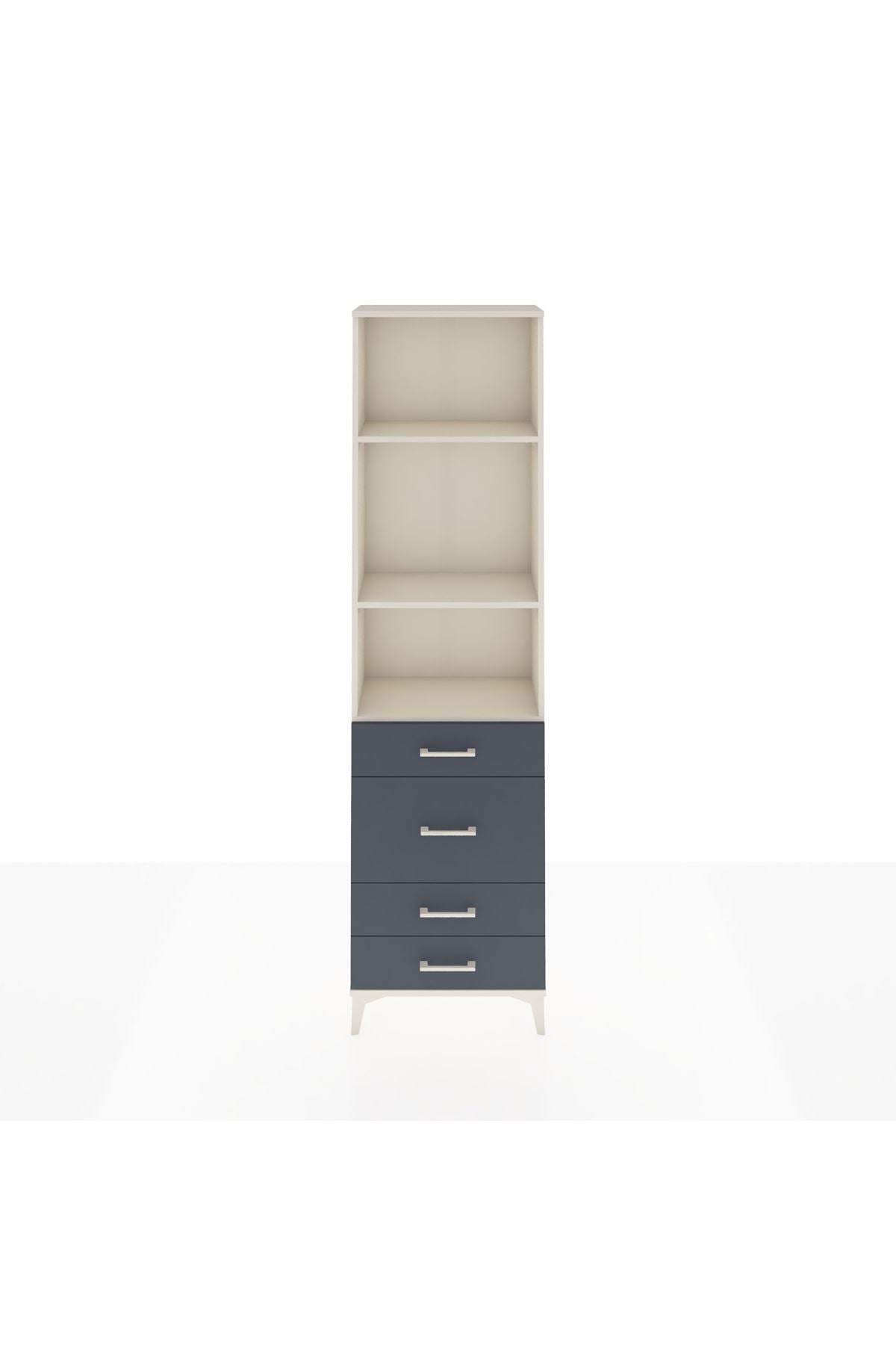 Arges Dolap 3 Raflı 4 Çekmeceli 60x30x221 - S29M066V2A