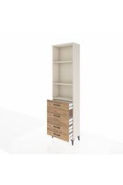 Arges Dolap 3 Raflı 4 Çekmeceli 60x30x221 - S29M066V3A