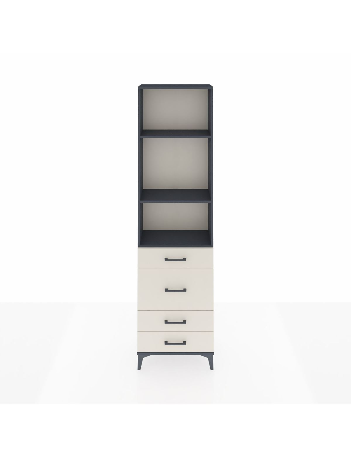 Arges Dolap 3 Raflı 4 Çekmeceli 60x30x221 - S29M066V4A