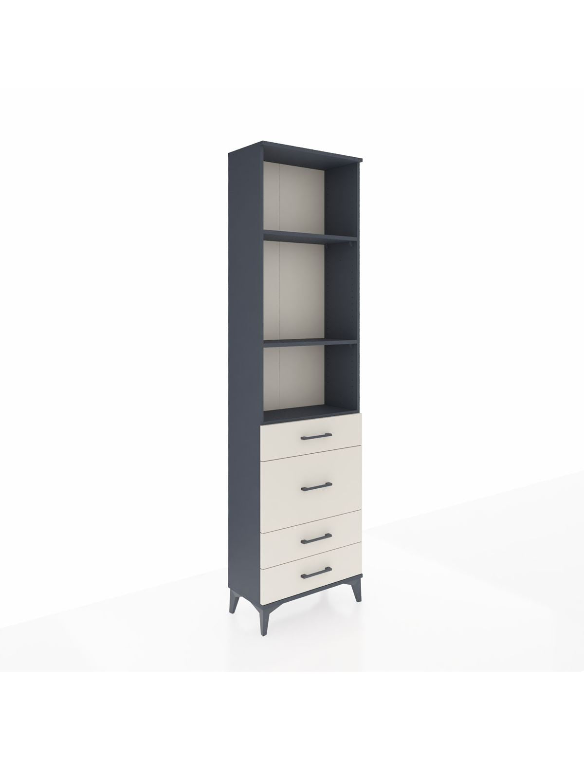 Arges Dolap 3 Raflı 4 Çekmeceli 60x30x221 - S29M066V4A