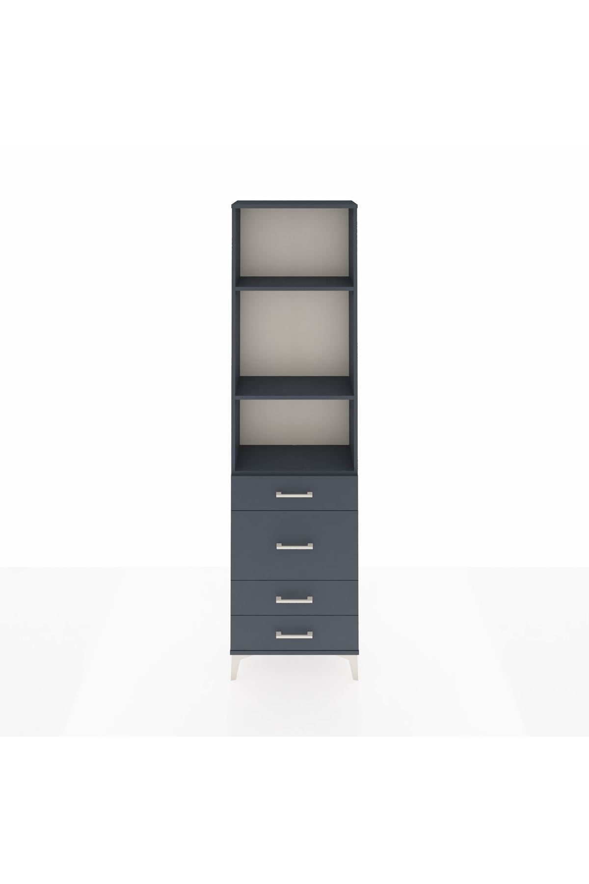 Arges Dolap 3 Raflı 4 Çekmeceli 60x30x221 - S29M066V5A