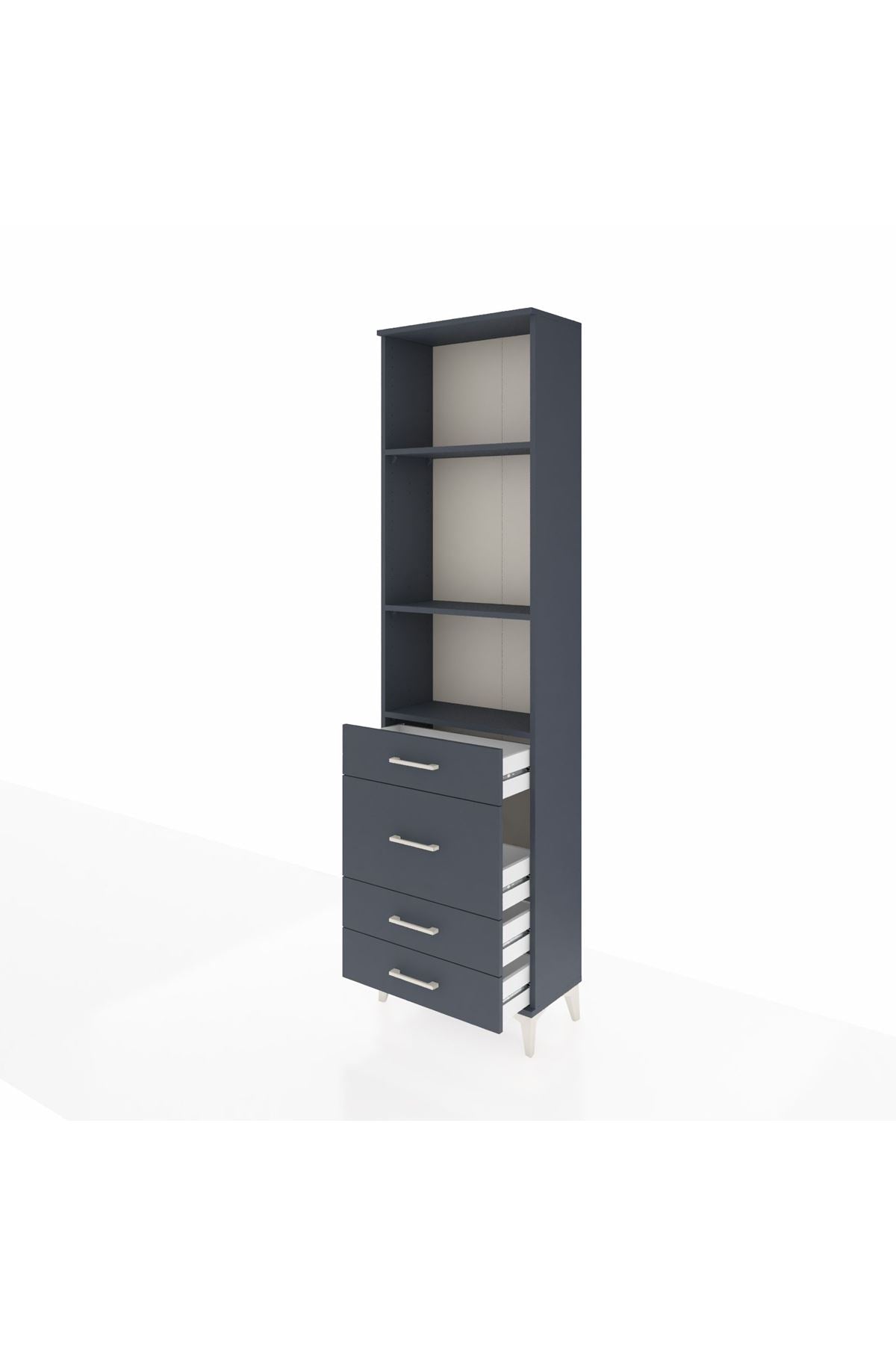 Arges Dolap 3 Raflı 4 Çekmeceli 60x30x221 - S29M066V5A