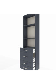 Arges Dolap 3 Raflı 4 Çekmeceli 60x30x221 - S29M066V5A