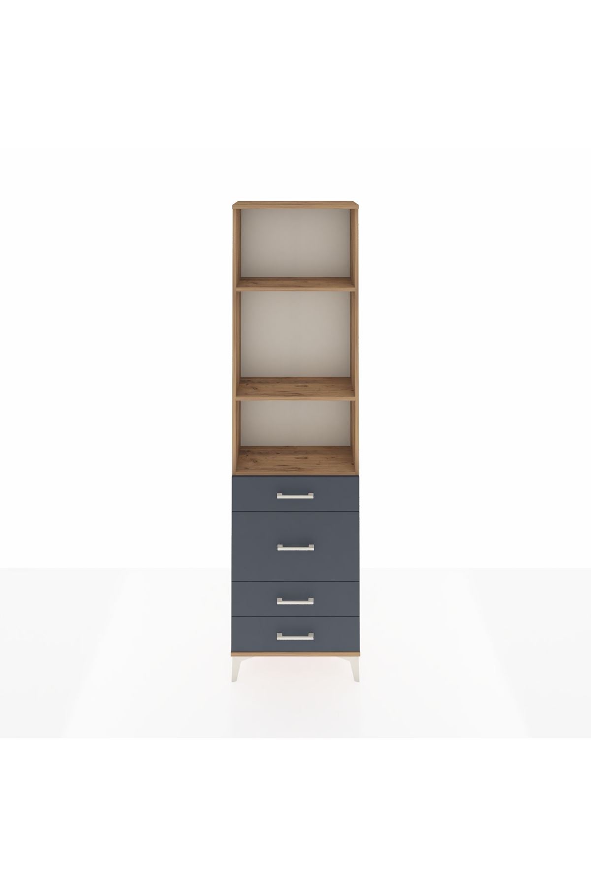 Arges Dolap 3 Raflı 4 Çekmeceli 60x30x221 - S29M066V8A