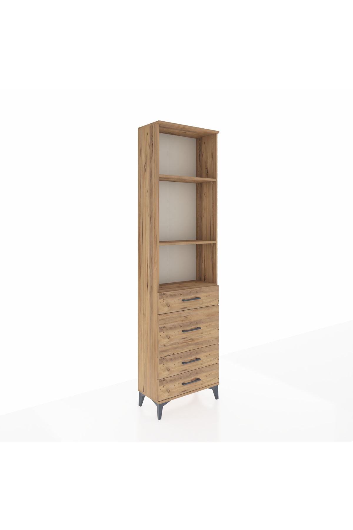 Arges Dolap 3 Raflı 4 Çekmeceli 60x30x221 - S29M066V9A