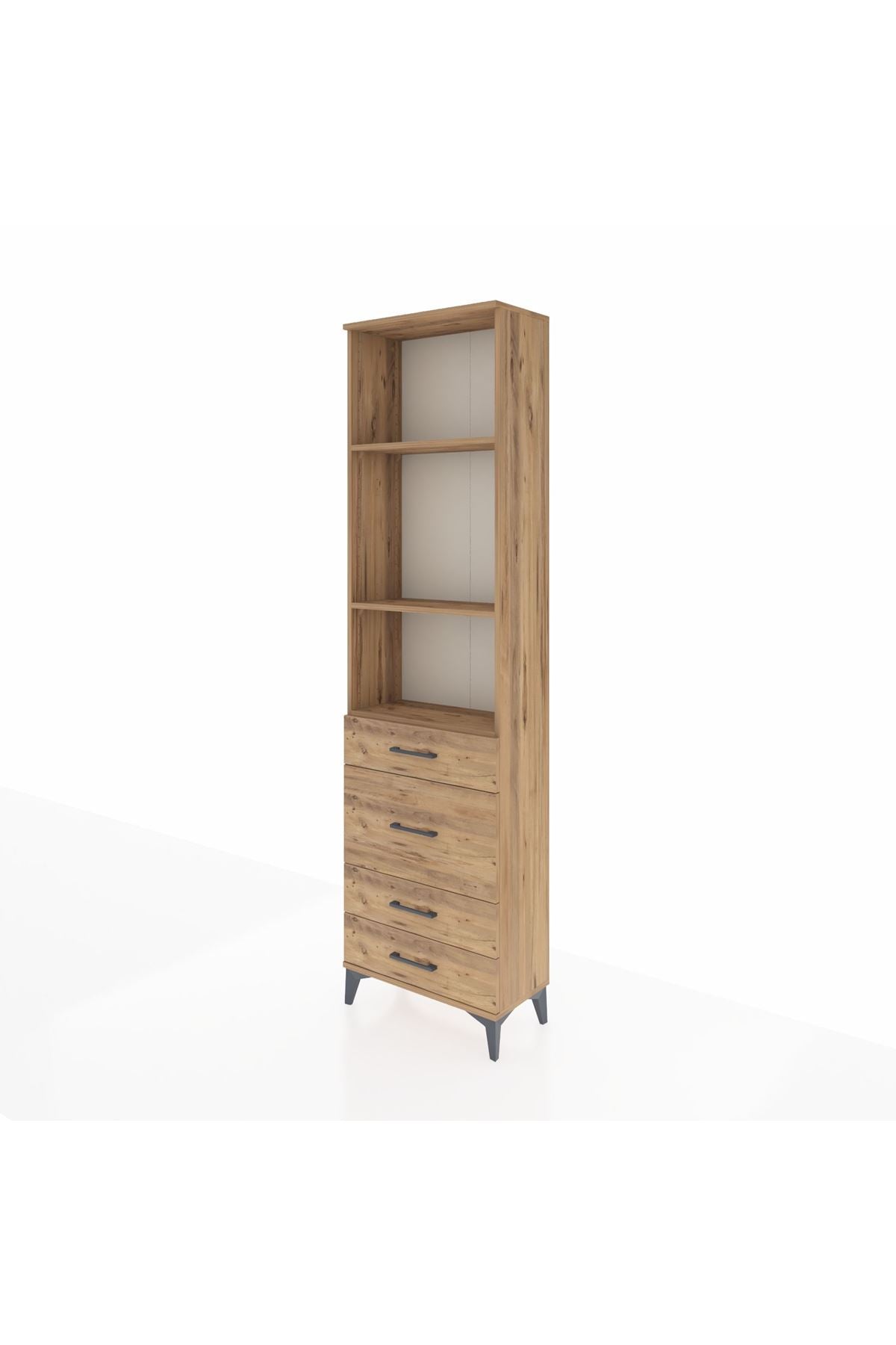 Arges Dolap 3 Raflı 4 Çekmeceli 60x30x221 - S29M066V9A