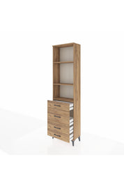 Arges Dolap 3 Raflı 4 Çekmeceli 60x30x221 - S29M066V9A