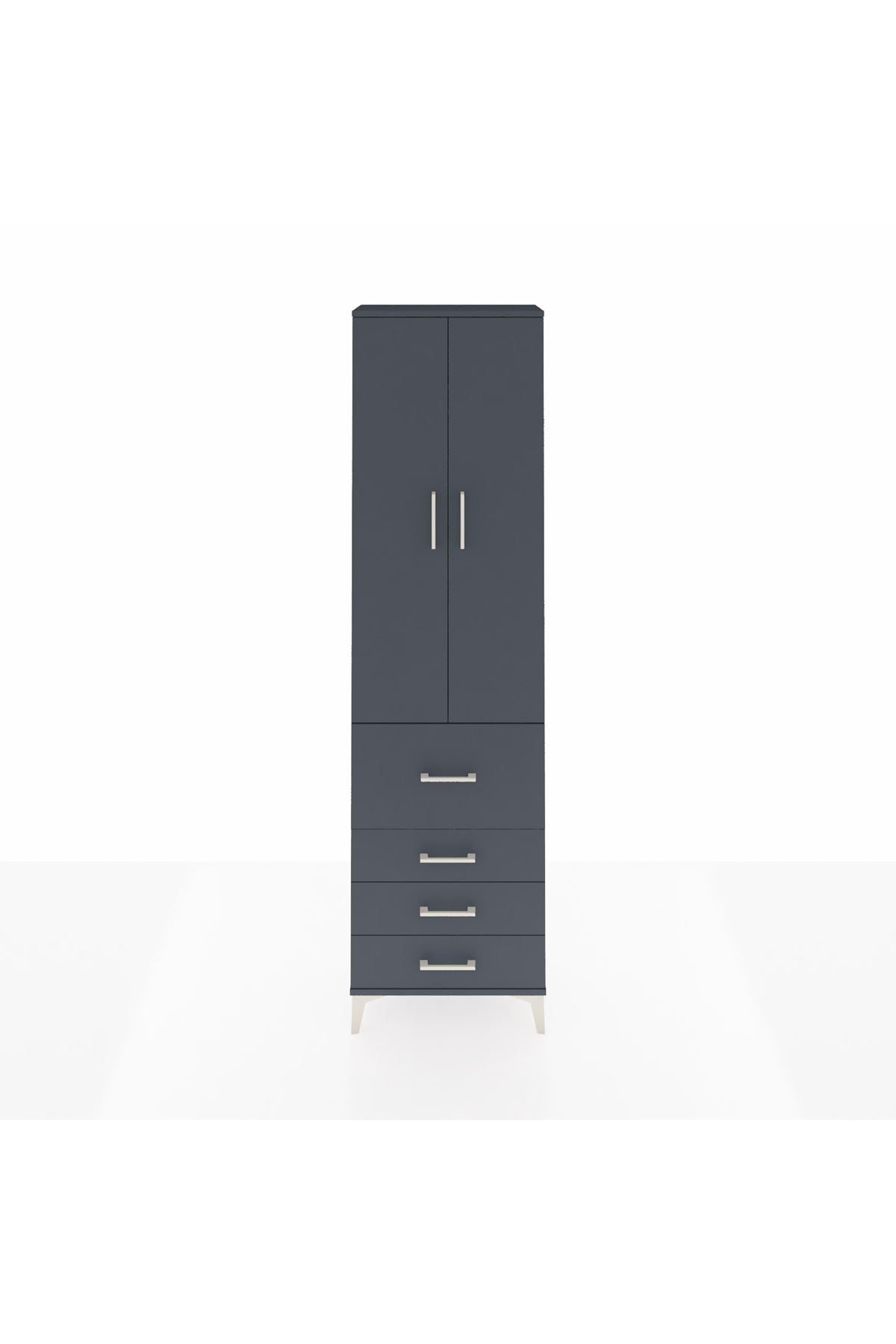 Arges Dolap 2 Raflı 4 Çekmeceli Tek Askılı 60x30x221 - S29M067V5A