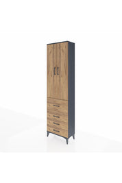 Arges Dolap 2 Raflı 4 Çekmeceli Tek Askılı 60x30x221 - S29M067V6A