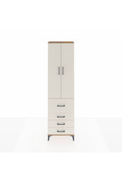 Arges Dolap 2 Raflı 4 Çekmeceli Tek Askılı 60x30x221 - S29M067V7A