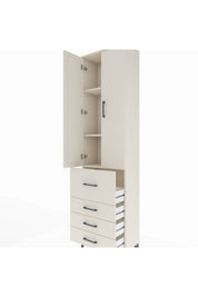 Arges Dolap 3 Raflı 4 Çekmeceli 2 Kapaklı 60x30x221 - S29M068V1A