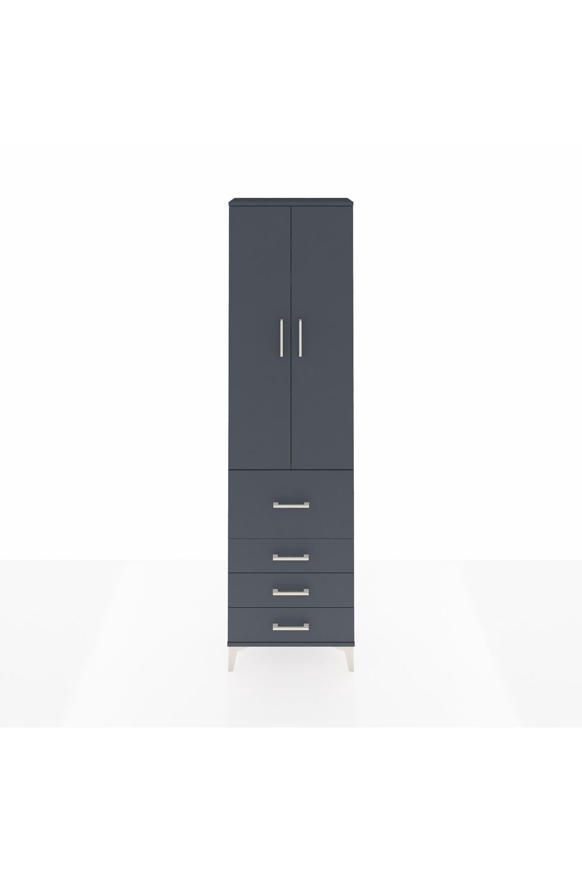 Arges Dolap 3 Raflı 4 Çekmeceli 2 Kapaklı 60x30x221 - S29M068V5A