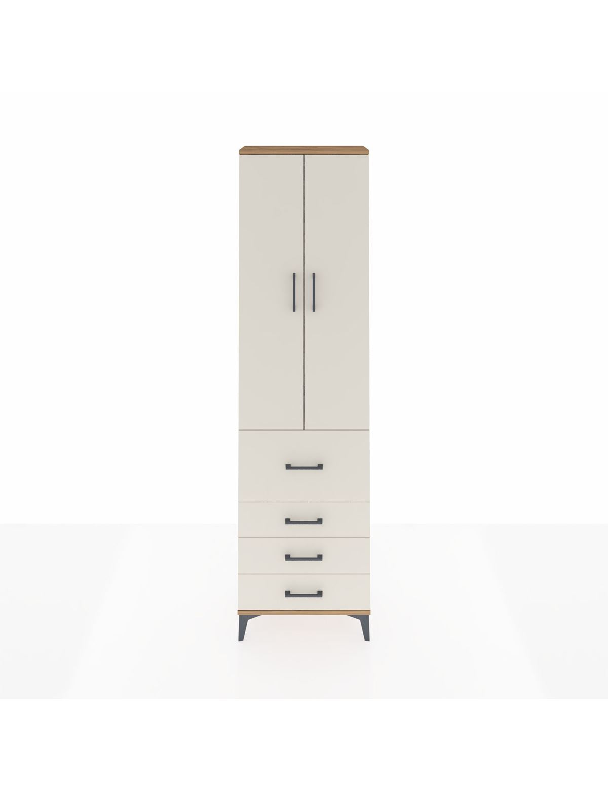 Arges Dolap 3 Raflı 4 Çekmeceli 2 Kapaklı 60x30x221 - S29M068V7A