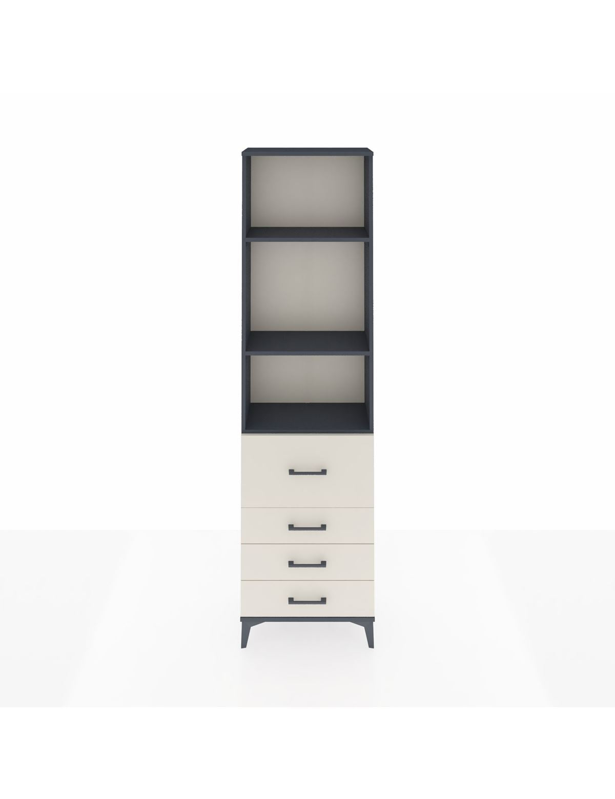 Arges Dolap 3 Raflı 4 Çekmeceli 60x30x221 - S29M069V4A