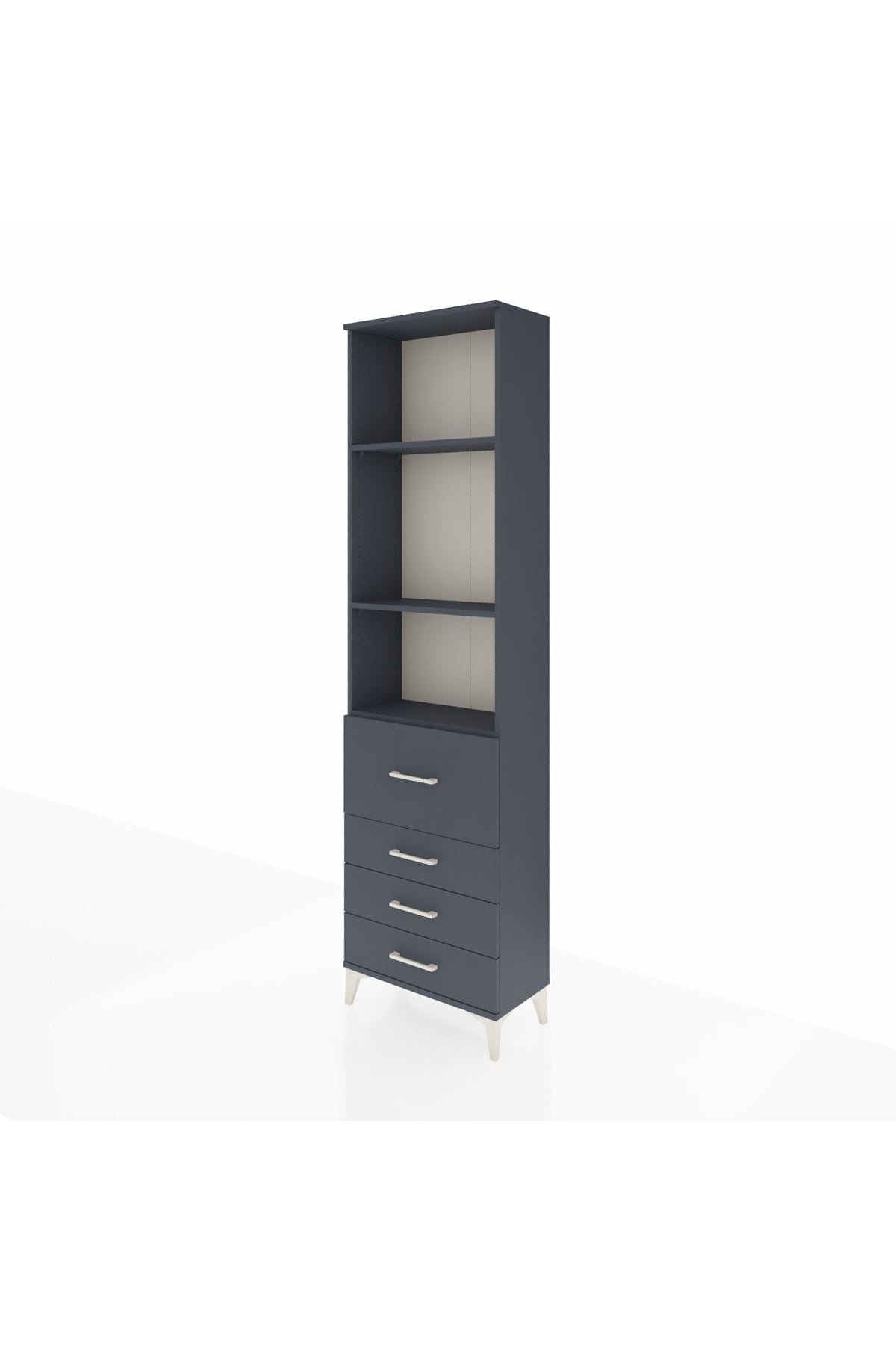 Arges Dolap 3 Raflı 4 Çekmeceli 60x30x221 - S29M069V5A
