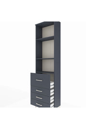 Arges Dolap 3 Raflı 4 Çekmeceli 60x30x221 - S29M069V5A