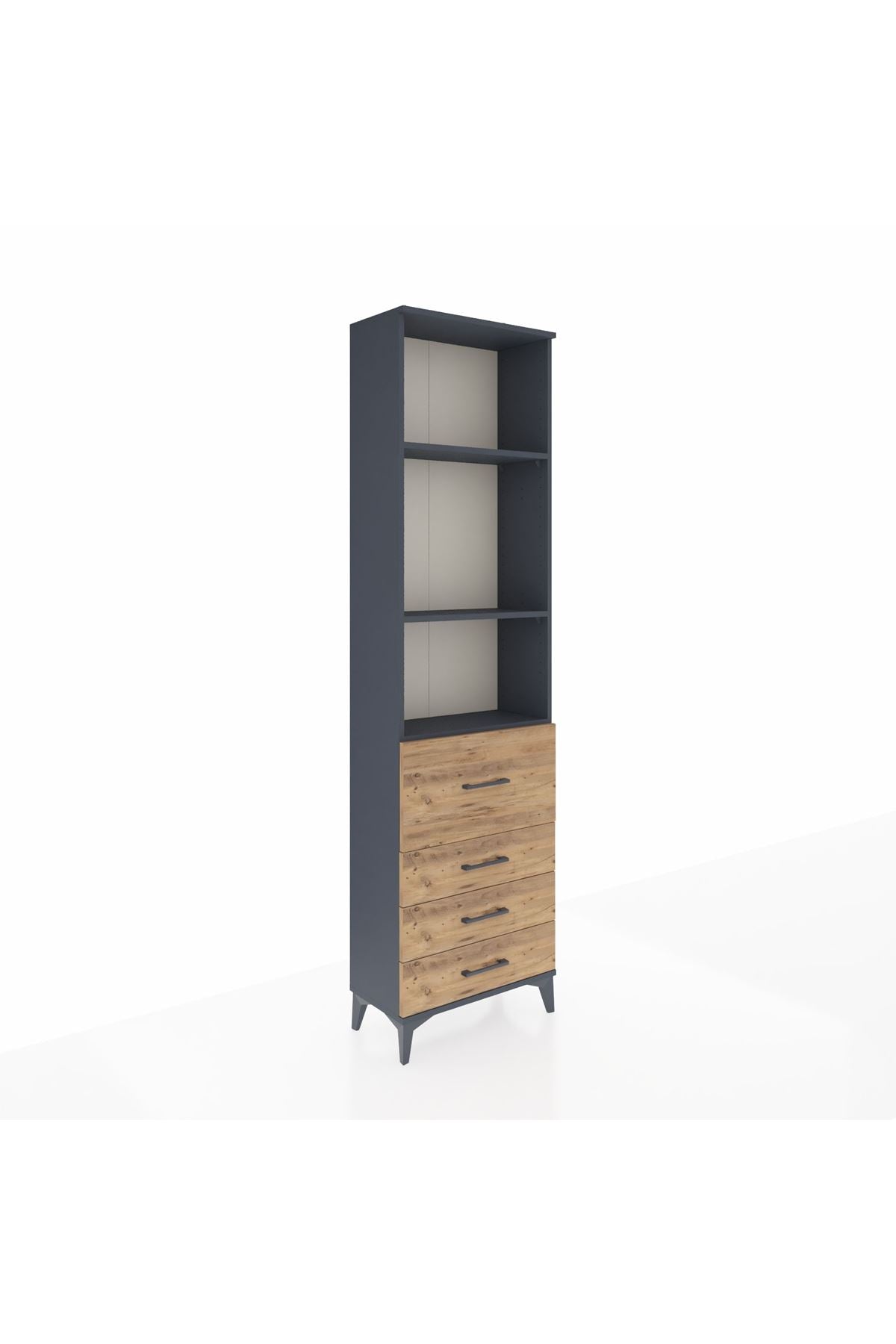 Arges Dolap 3 Raflı 4 Çekmeceli 60x30x221 - S29M069V6A