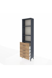 Arges Dolap 3 Raflı 4 Çekmeceli 60x30x221 - S29M069V6A