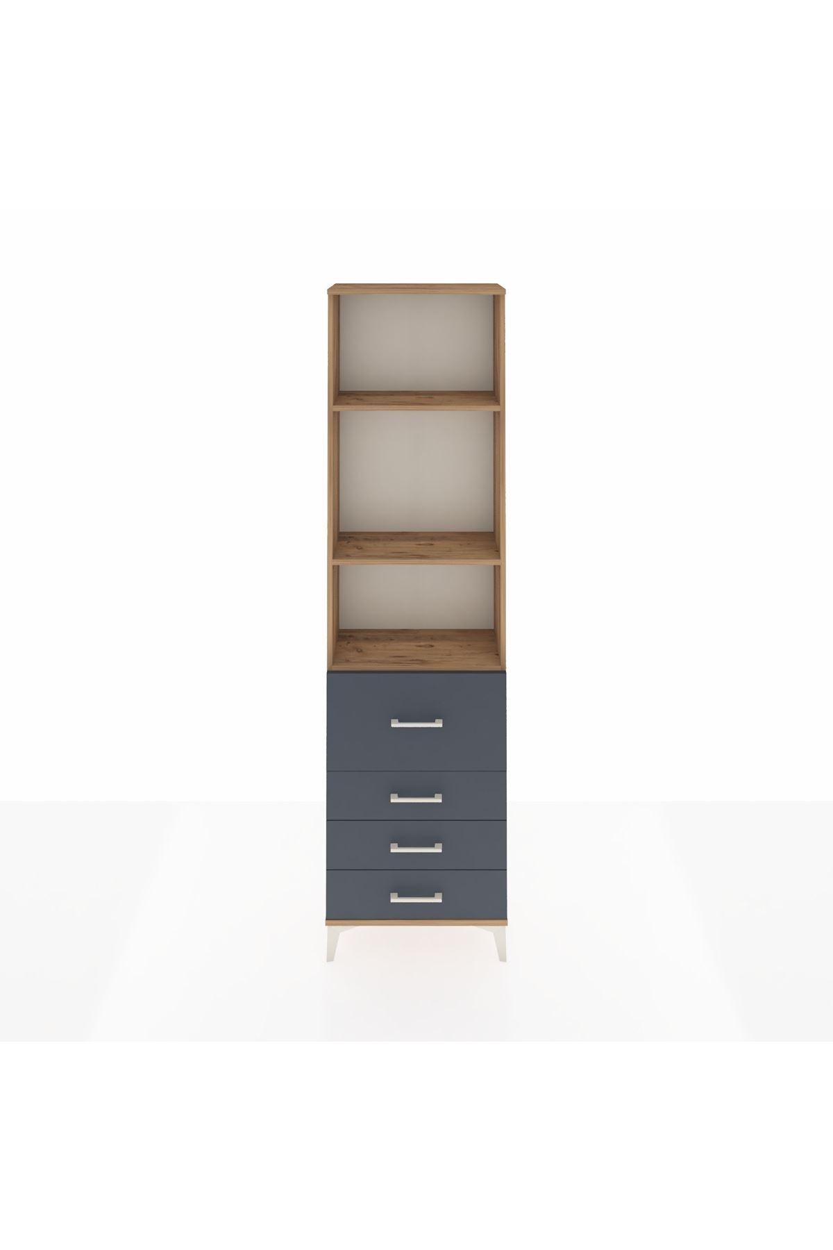 Arges Dolap 3 Raflı 4 Çekmeceli 60x30x221 - S29M069V8A