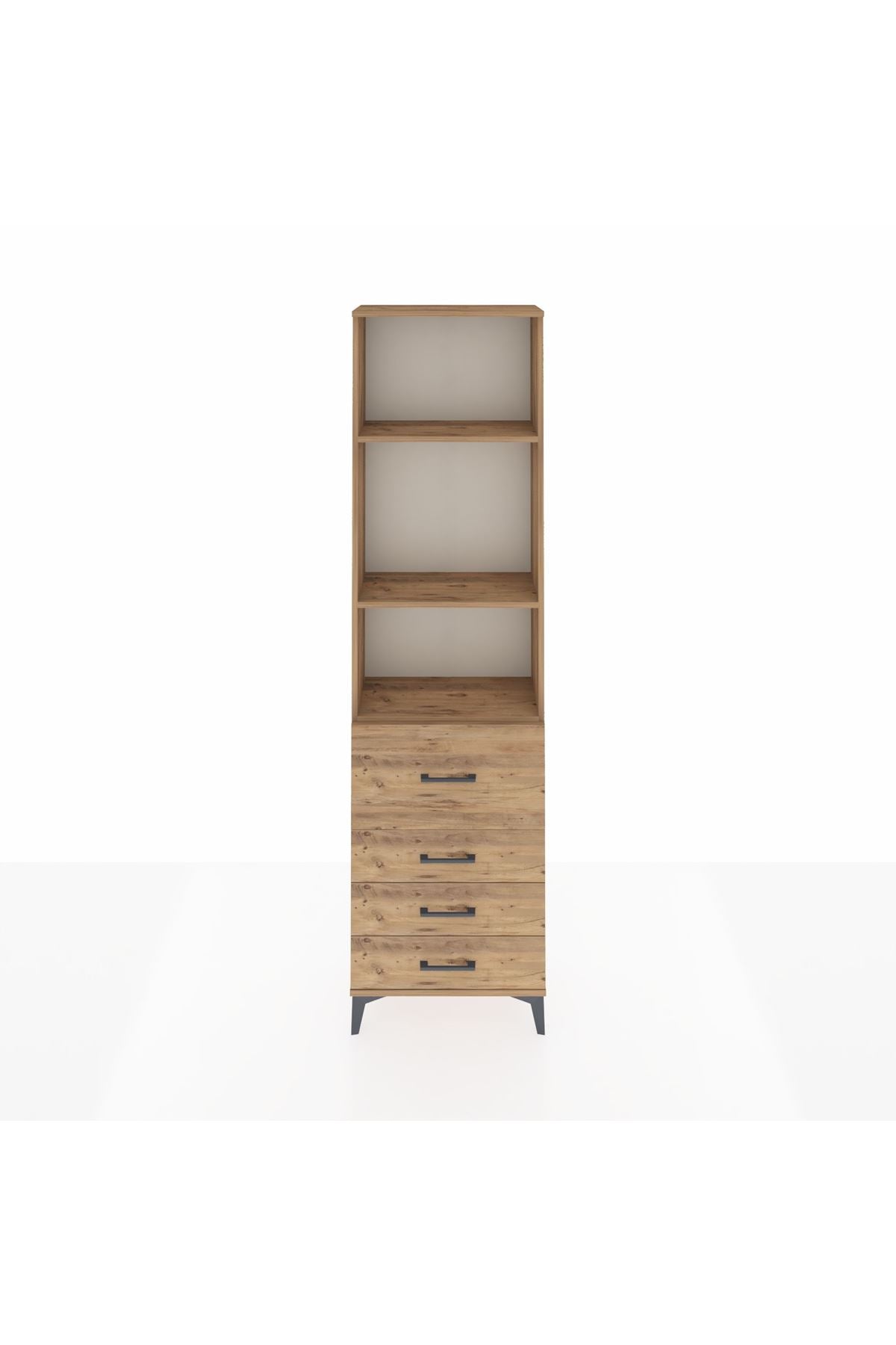 Arges Dolap 3 Raflı 4 Çekmeceli 60x30x221 - S29M069V9A