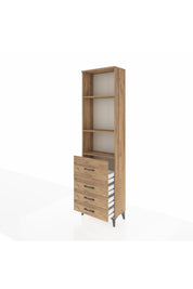 Arges Dolap 3 Raflı 4 Çekmeceli 60x30x221 - S29M069V9A