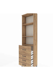 Arges Dolap 3 Raflı 4 Çekmeceli 60x30x221 - S29M069V9A