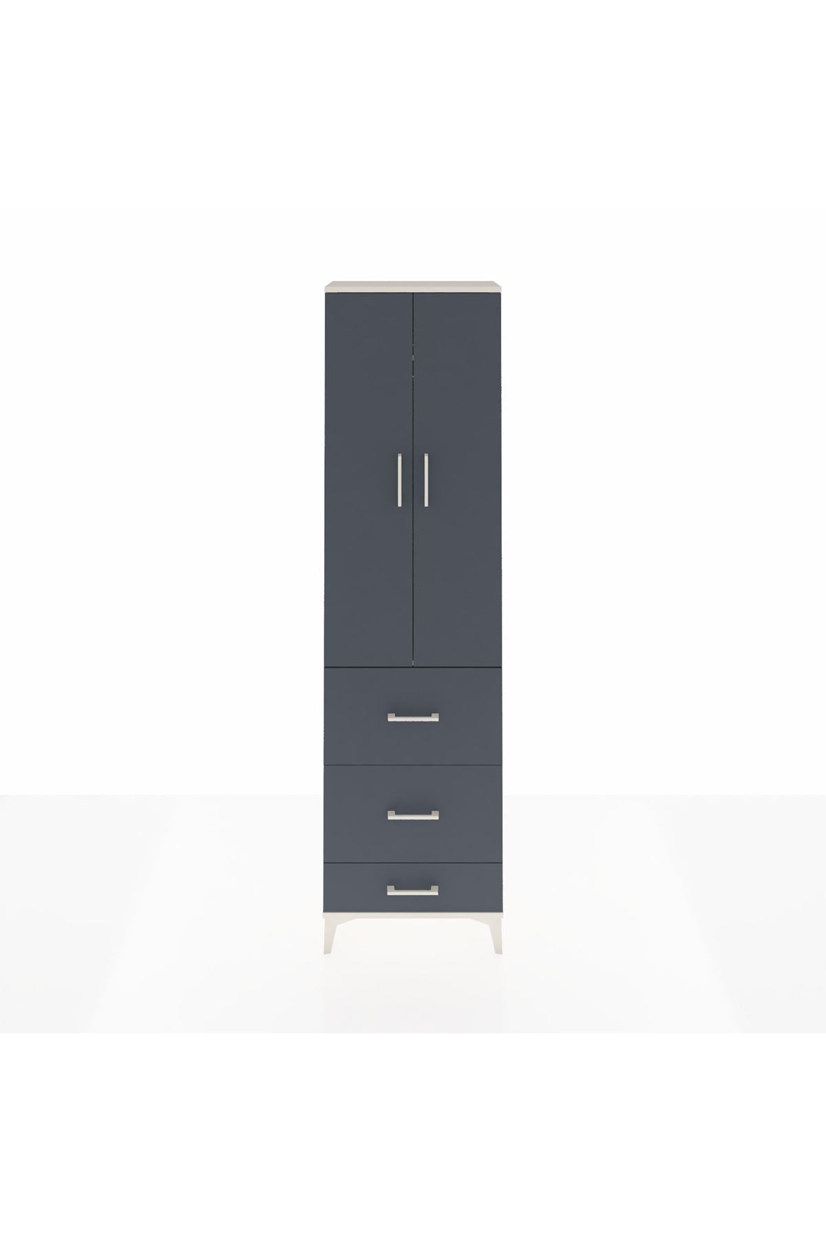 Arges Dolap 2 Raflı 3 Çekmeceli Tek Askılı 60x30x221 - S29M070V2A