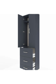 Arges Dolap 2 Raflı 3 Çekmeceli Tek Askılı 60x30x221 - S29M070V5A