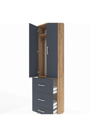 Arges Dolap 2 Raflı 3 Çekmeceli Tek Askılı 60x30x221 - S29M070V8A