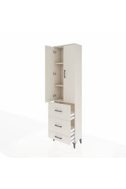 Arges Dolap 3 Raflı 3 Çekmeceli 2 Kapaklı 60x30x221 - S29M071V1A